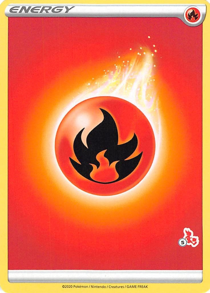 Fire Energy 5 Cinderace Stamped [BA22]
