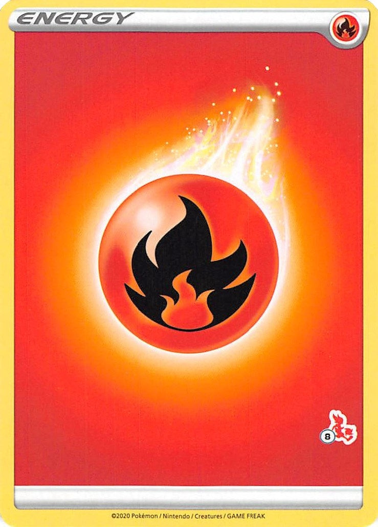 Fire Energy 8 Cinderace Stamped [BA22]