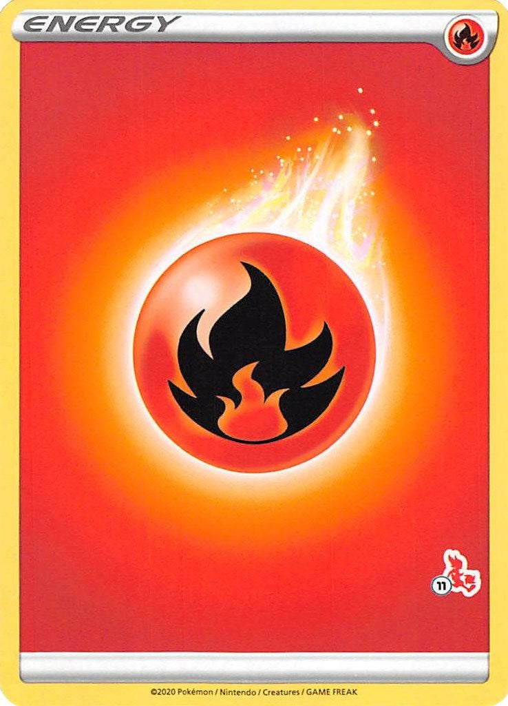 Fire Energy 11 Cinderace Stamped [BA22]