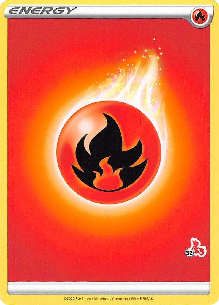 Fire Energy 32 Cinderace Stamped [BA22]