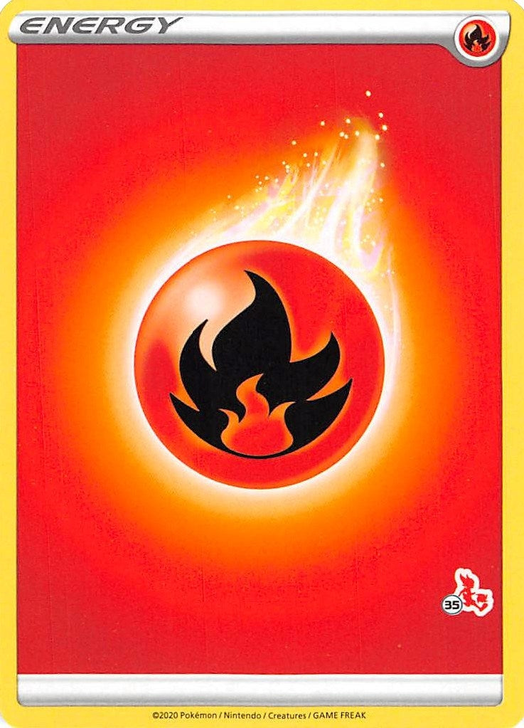 Fire Energy 35 Cinderace Stamped [BA22]
