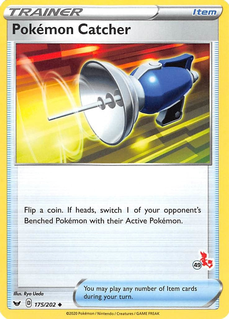 Pokemon Catcher 175 202 49 Cinderace Stamped (175/202) [BA22]