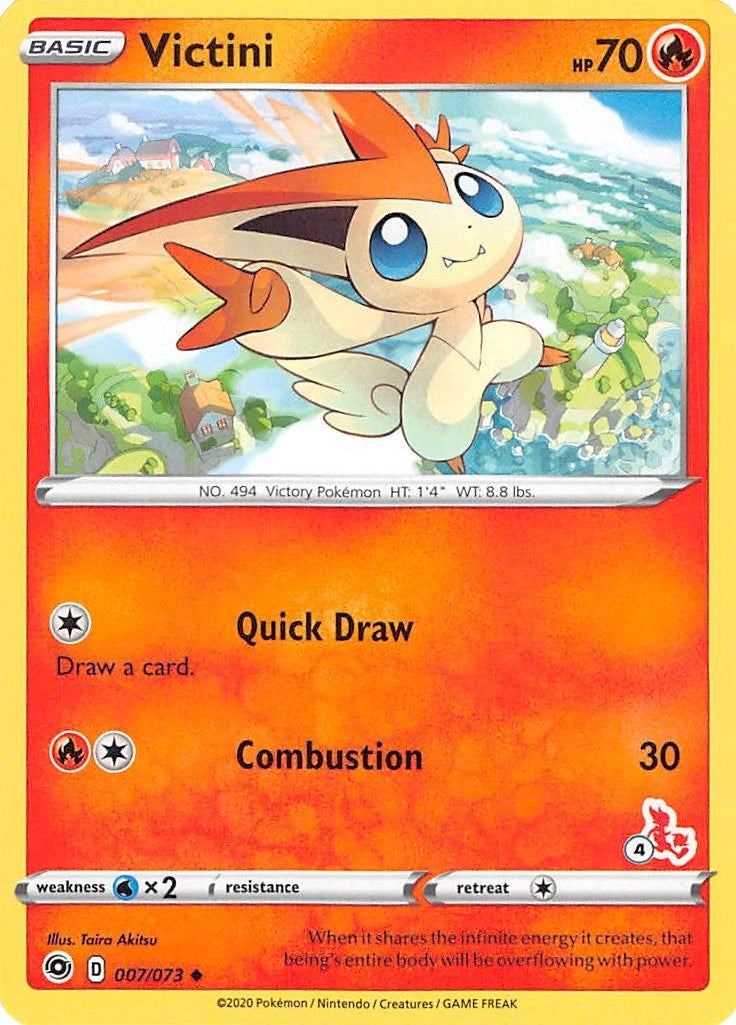 Victini 007 073 4 Cinderace Stamped (007/073) [BA22]