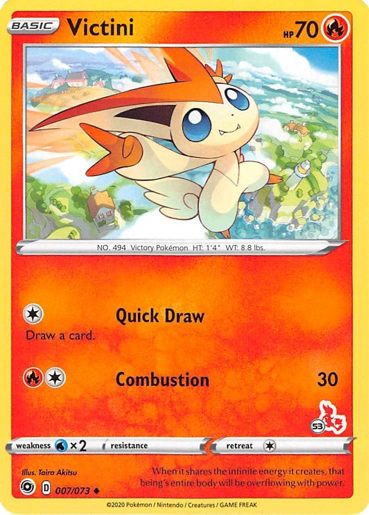 Victini 007 073 53 Cinderace Stamped (007/073) [BA22]