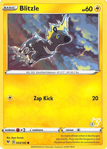 Blitzle 053 185 2 Pikachu Stamped (053/185) [BA22]