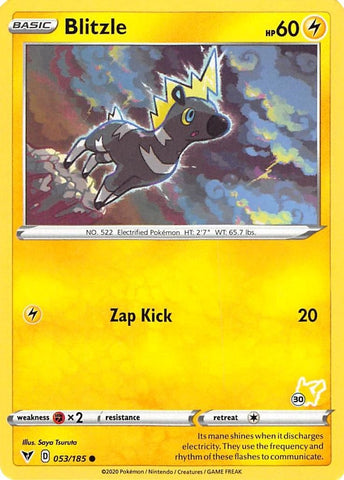 Blitzle 053 185 30 Pikachu Stamped (053/185) [BA22]