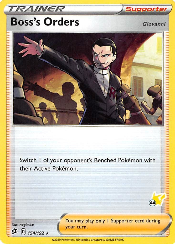 Bosss Orders 154 192 44 Pikachu Stamped (154/192) [BA22]