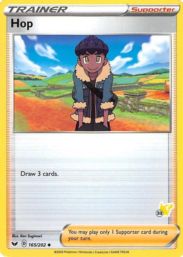 Hop 165 202 33 Pikachu Stamped (165/202) [BA22]
