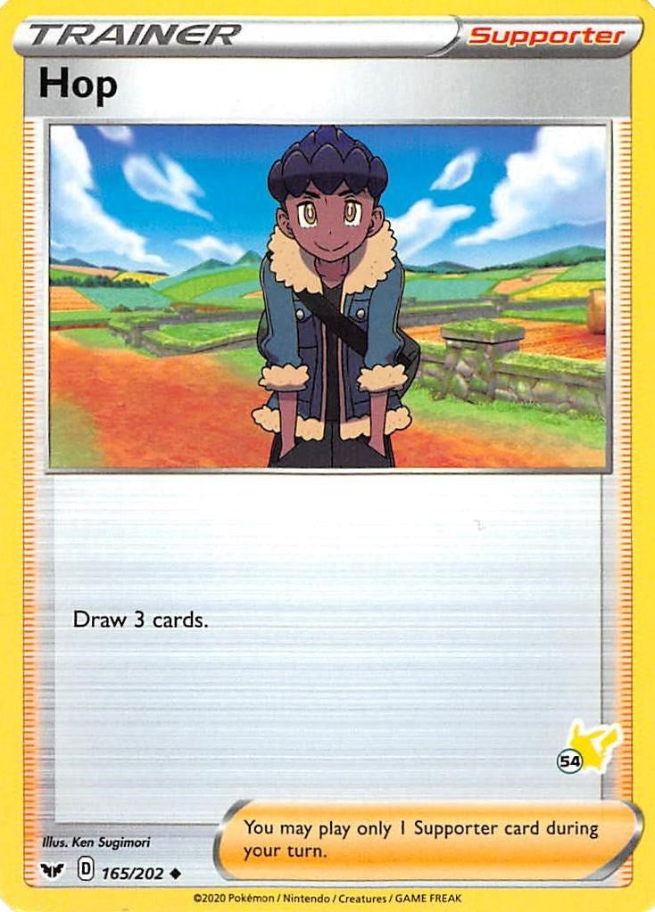 Hop 165 202 54 Pikachu Stamped (165/202) [BA22]