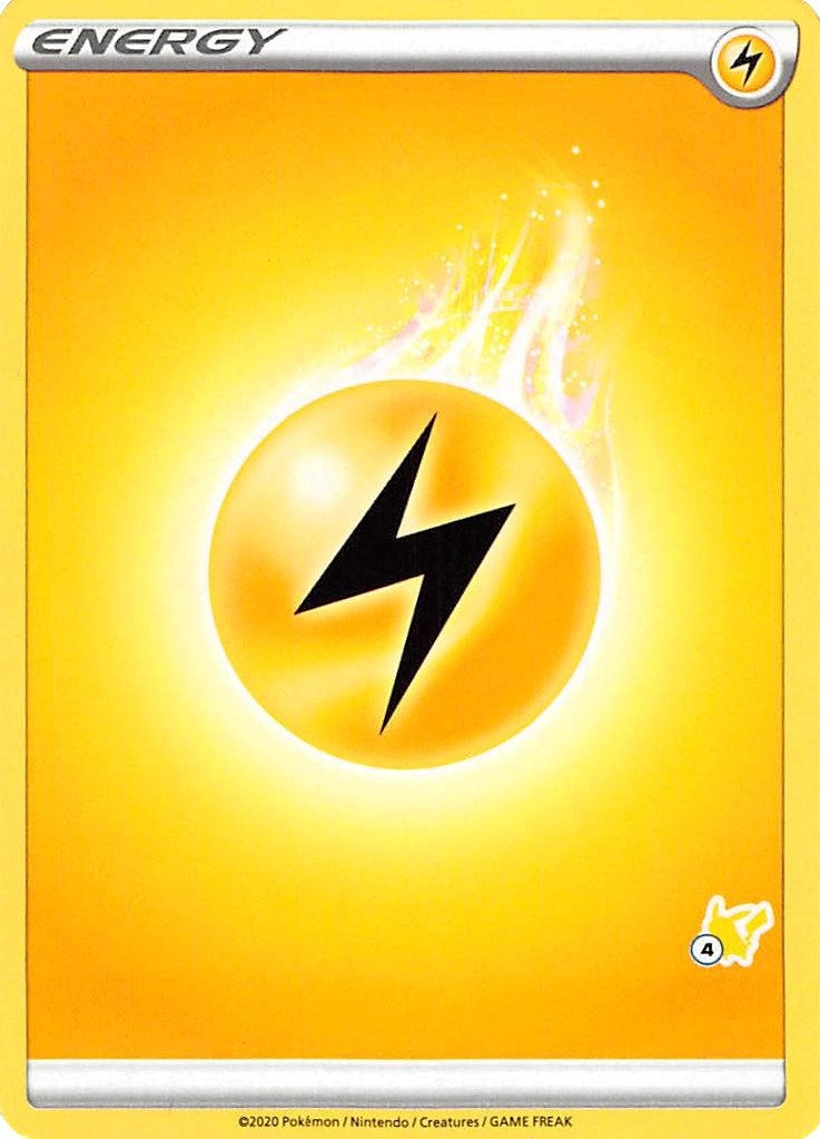 Lightning Energy 4 Pikachu Stamped [BA22]