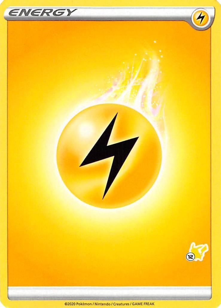 Lightning Energy 12 Pikachu Stamped [BA22]