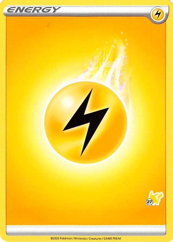 Lightning Energy 27 Pikachu Stamped [BA22]
