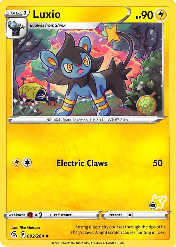 Luxio 092 264 53 Pikachu Stamped (092/264) [BA22]