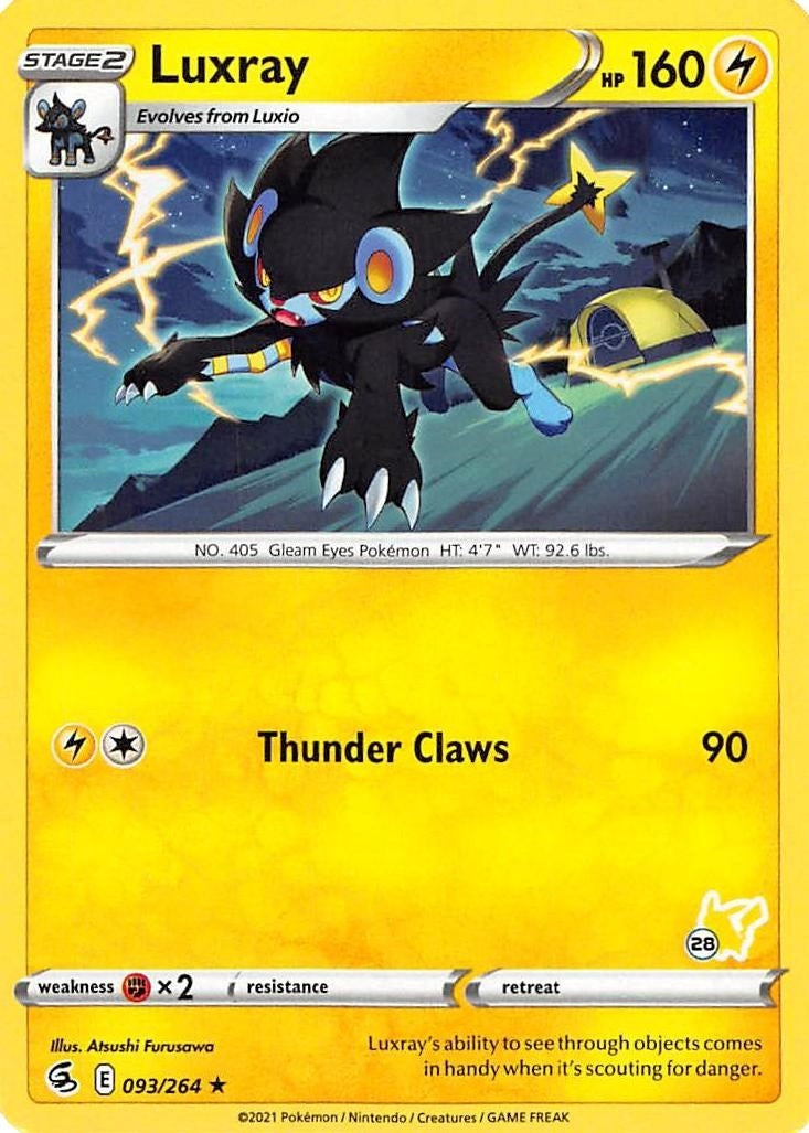Luxray 093 264 28 Pikachu Stamped (093/264) [BA22]