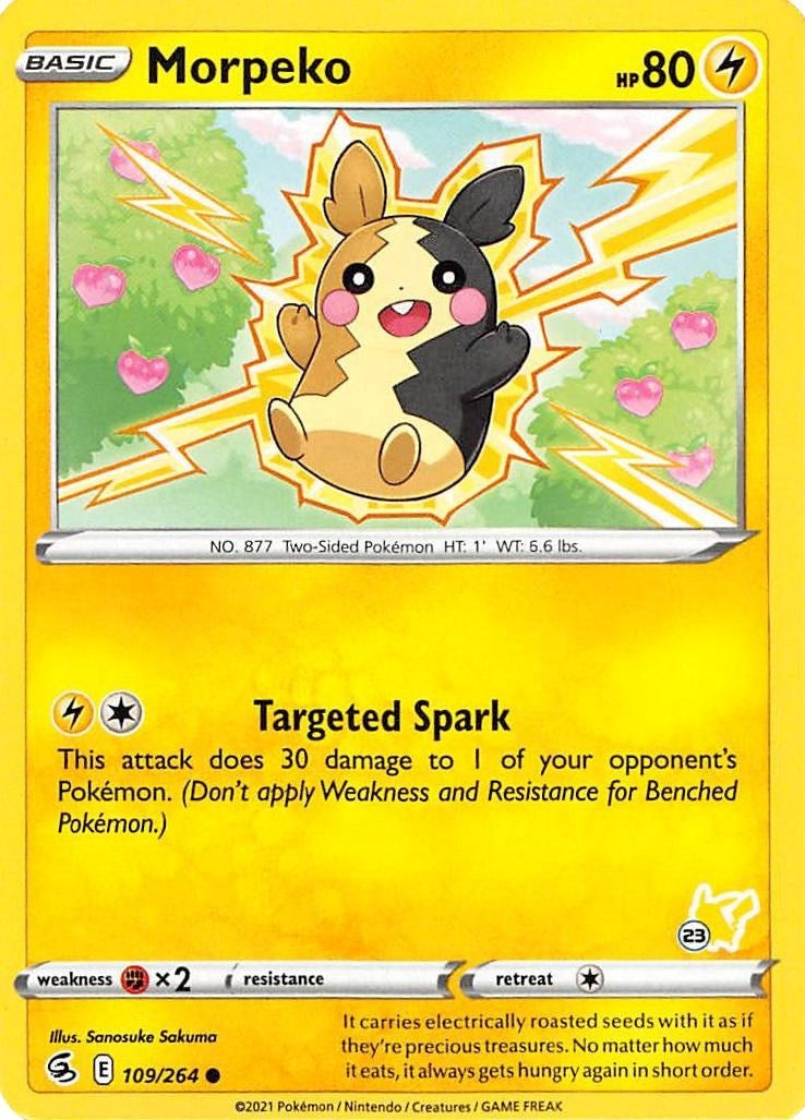Morpeko 109 264 23 Pikachu Stamped (109/264) [BA22]