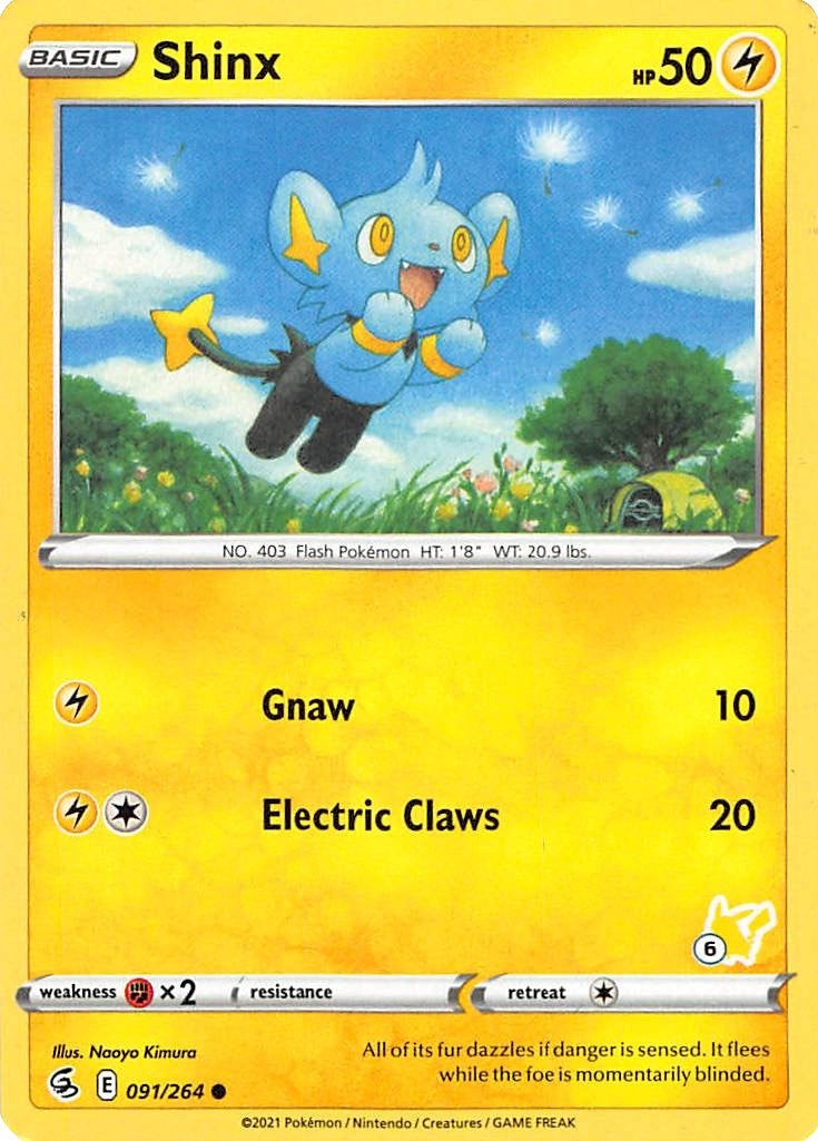 Shinx 091 264 6 Pikachu Stamped (091/264) [BA22]