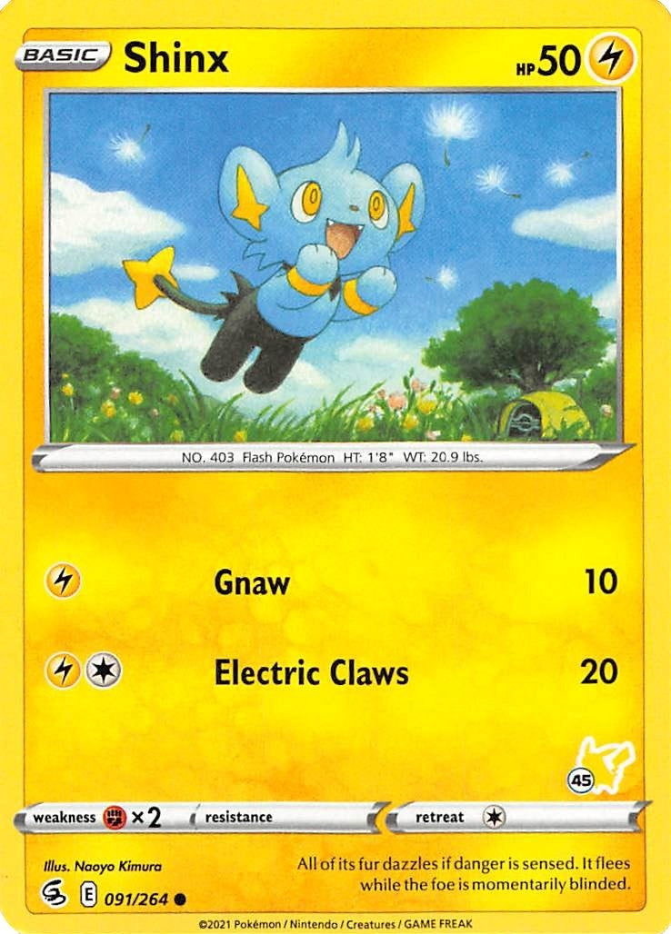 Shinx 091 264 45 Pikachu Stamped (091/264) [BA22]