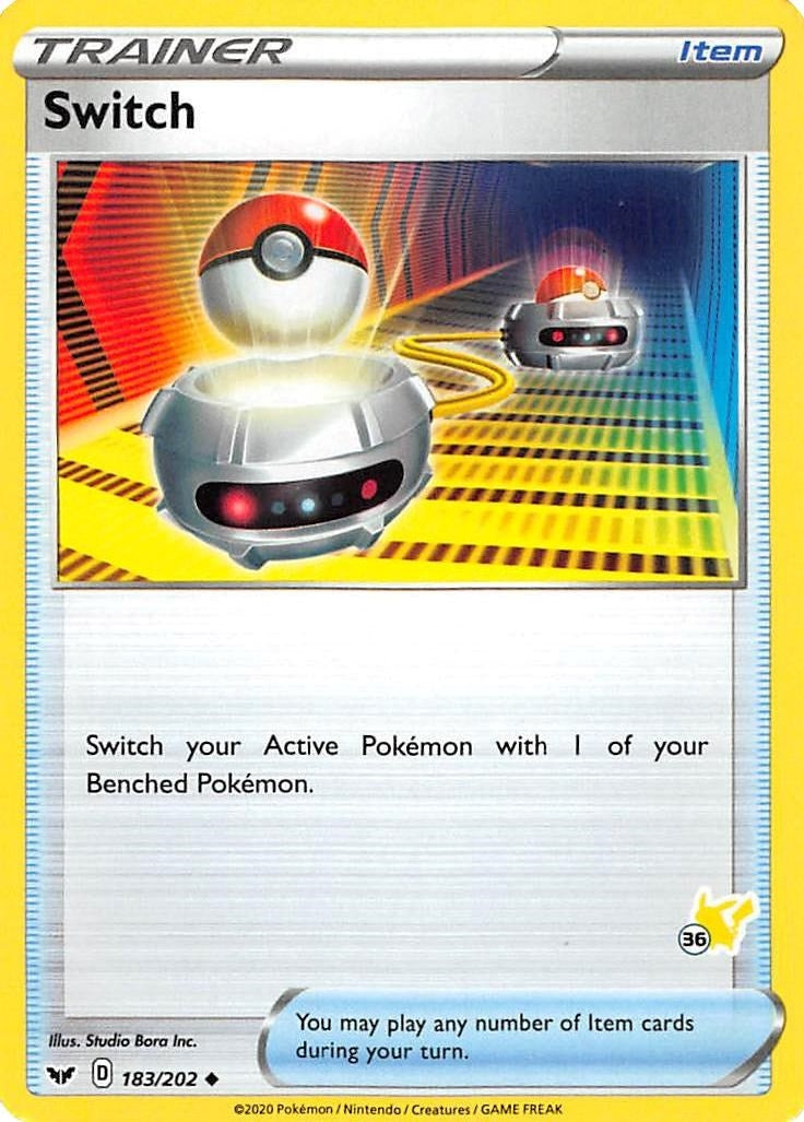 Switch 183 202 36 Pikachu Stamped (183/202) [BA22]