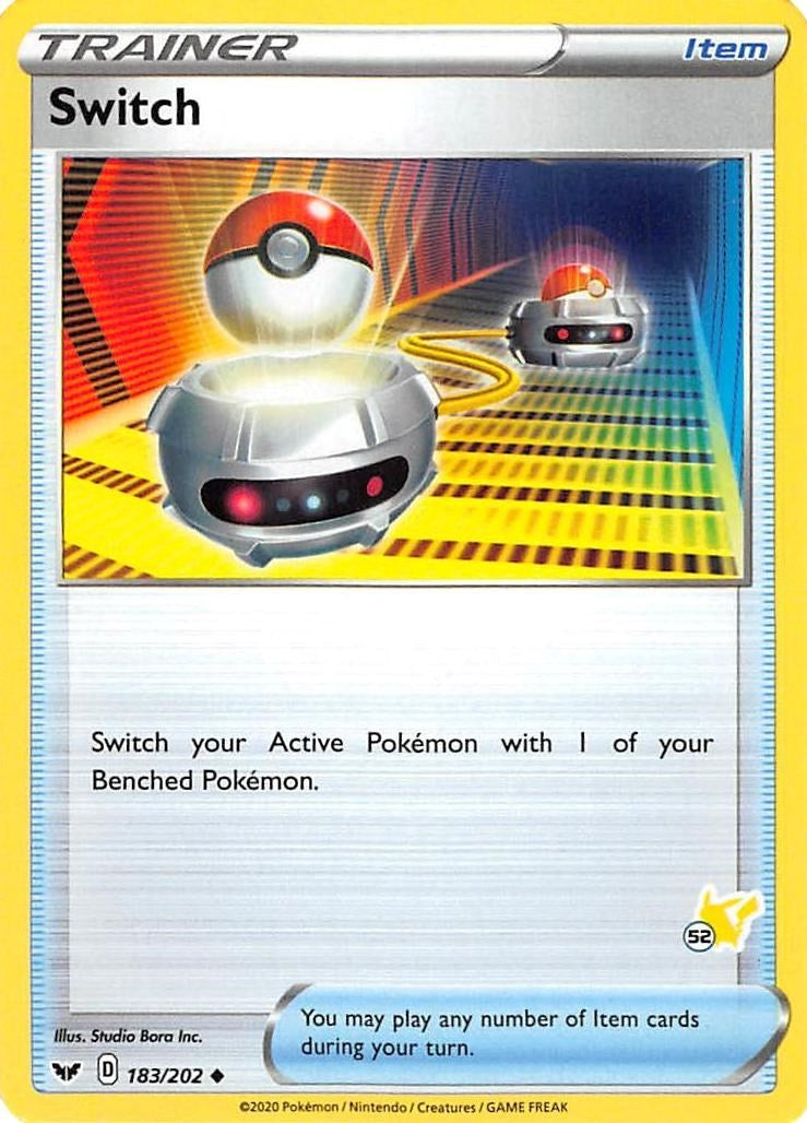 Switch 183 202 52 Pikachu Stamped (183/202) [BA22]
