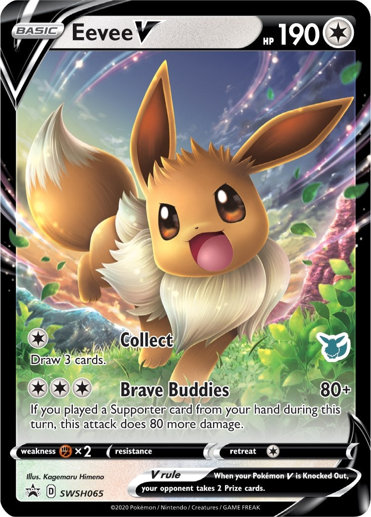 Eevee V SWSH065 Eevee Stamped (SWSH065) [BA22]