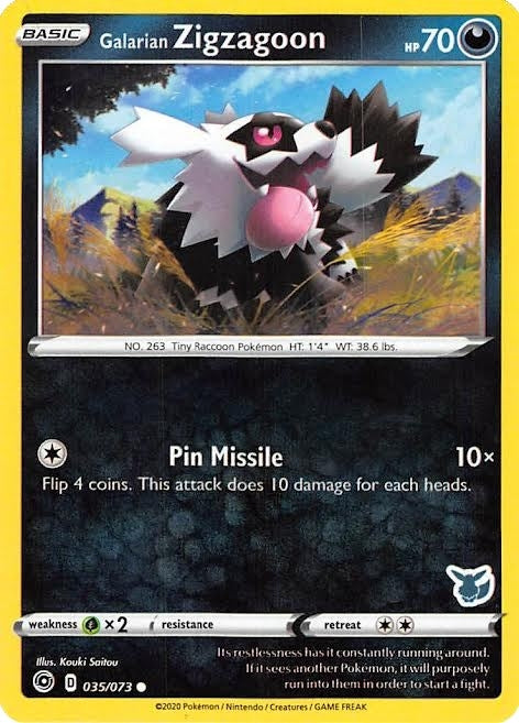 Galarian Zigzagoon 035 073 Eevee Stamped (035/073) [BA22]