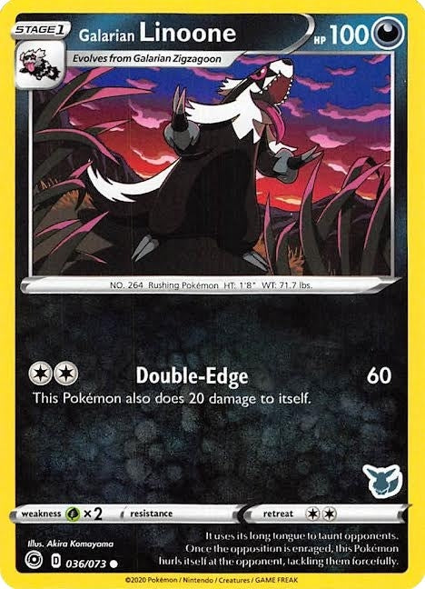 Galarian Linoone 036 073 Eevee Stamped (036/073) [BA22]
