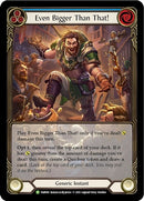Image for Even Bigger Than That! (Blue) [Flesh and Blood: Promo Cards]