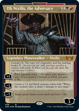 Ob Nixilis the Adversary Showcase Foil Etched (448) [SNC]