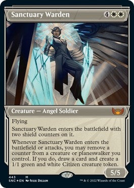 Sanctuary Warden Showcase Foil Etched (443) [SNC]