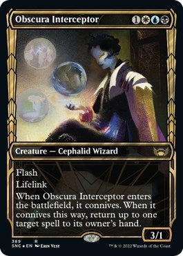 Obscura Interceptor Gilded Foil (389) [SNC]
