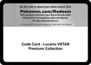 Code Card Lucario VSTAR Premium Collection [MCAP]