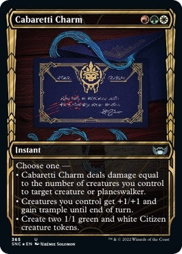Cabaretti Charm (Showcase Golden Age Gilded Foil) [Streets of New Capenna]