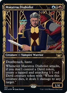 Maestros Diabolist (Showcase Golden Age Gilded Foil) [Streets of New Capenna]