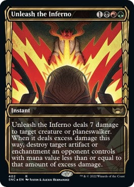 Unleash the Inferno Gilded Foil (402) [SNC]