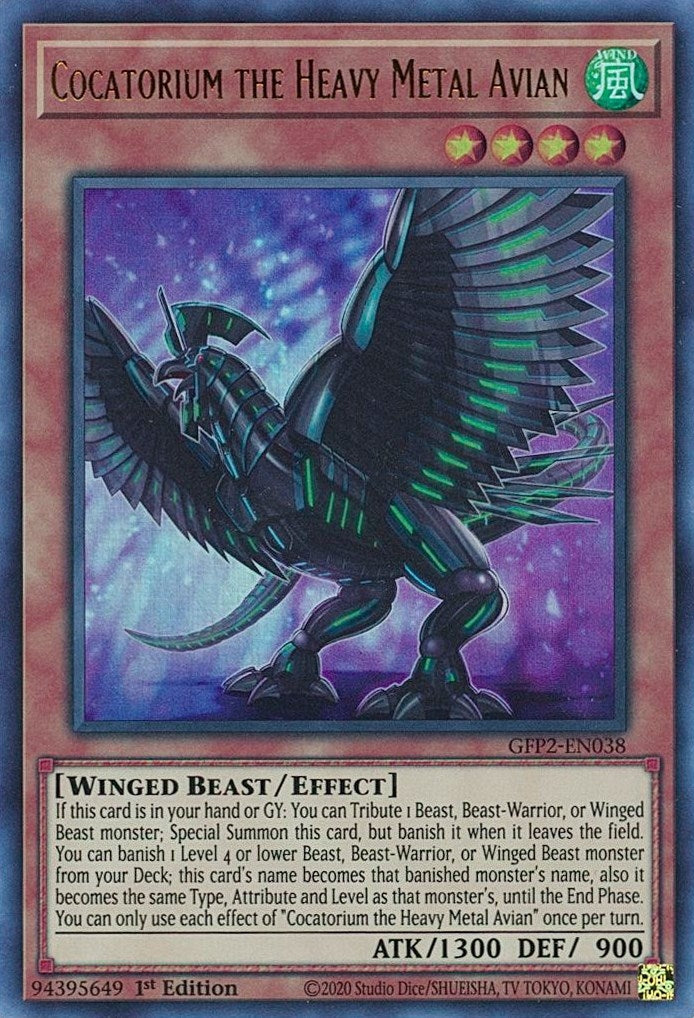 Cocatorium the Heavy Metal Avian (GFP2-EN038) [GFP2]