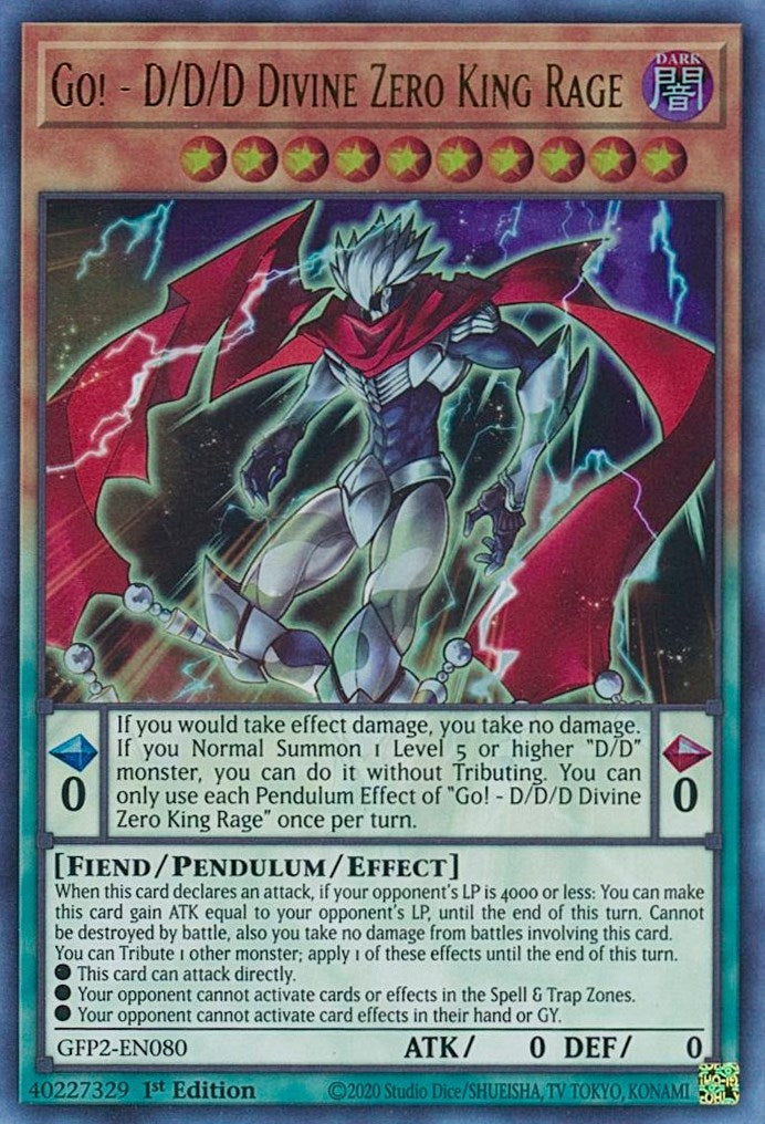 Go D D D Divine Zero King Rage (GFP2-EN080) [GFP2]