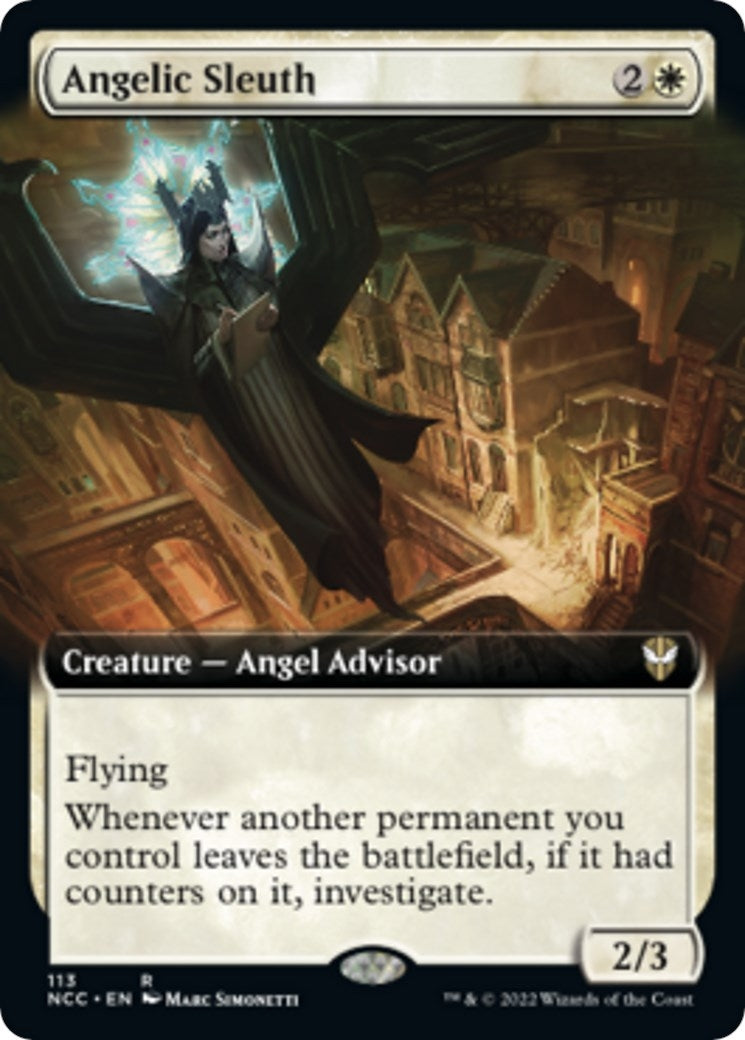 Angelic Sleuth (Extended Art) [Streets of New Capenna Commander]