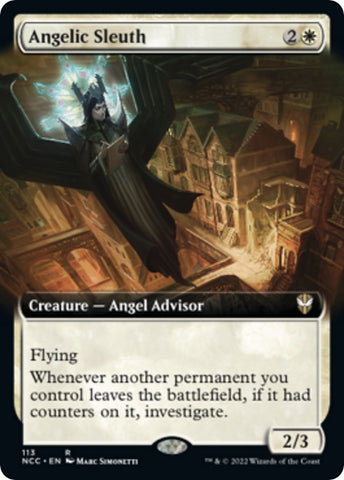 Angelic Sleuth (Extended Art) [Streets of New Capenna Commander]