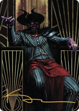 Ob Nixilis the Adversary Art Card 71 81 Gold Stamped Signature (71) [ASSNC]