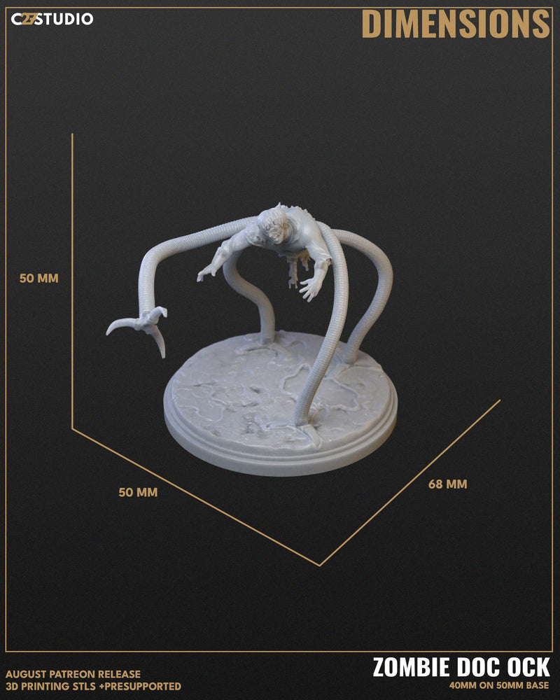 Zombie Doc Ock - Marvel MCP-Compatible Resin Miniature