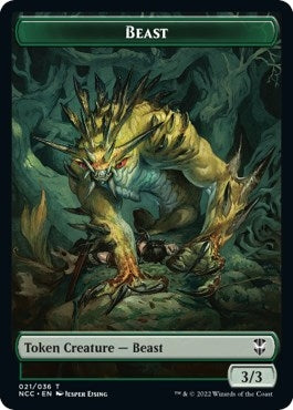 Beast Saproling Double sided Token [NCC]