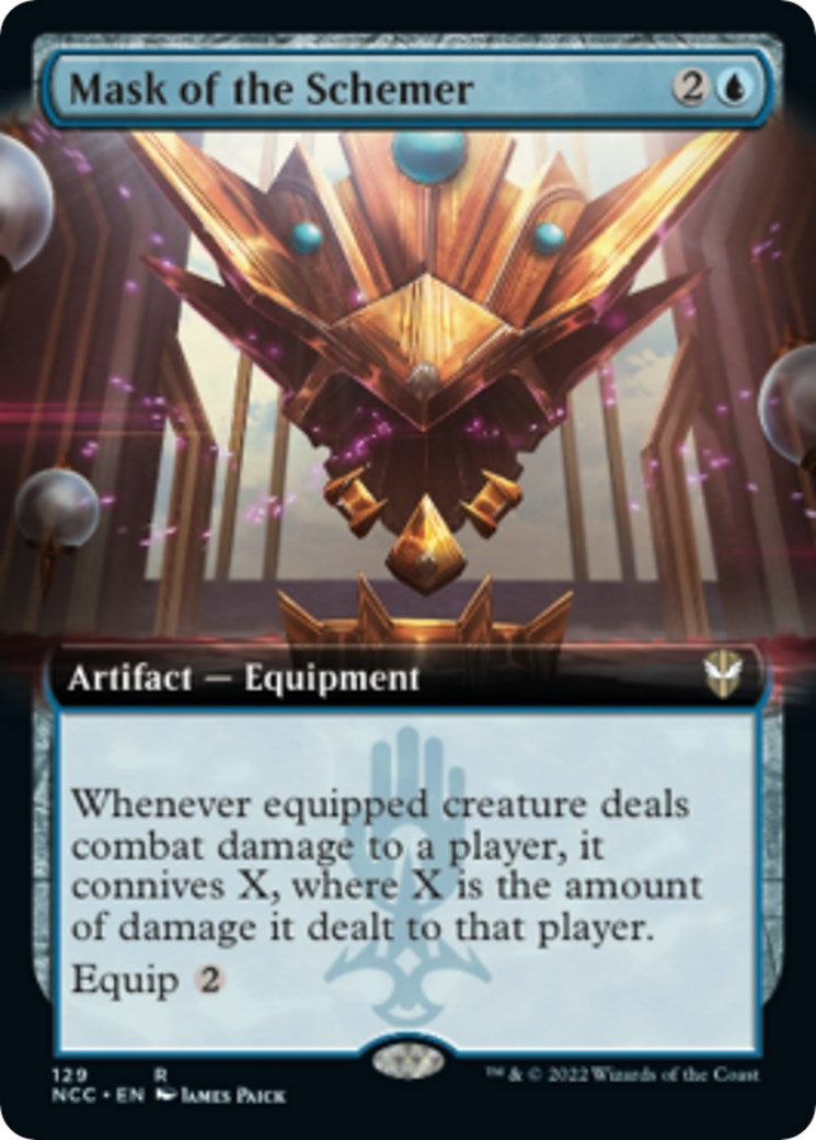 Mask of the Schemer (Extended Art) [Streets of New Capenna Commander]