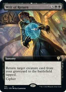 Writ of Return Extended Art (143) [NCC]