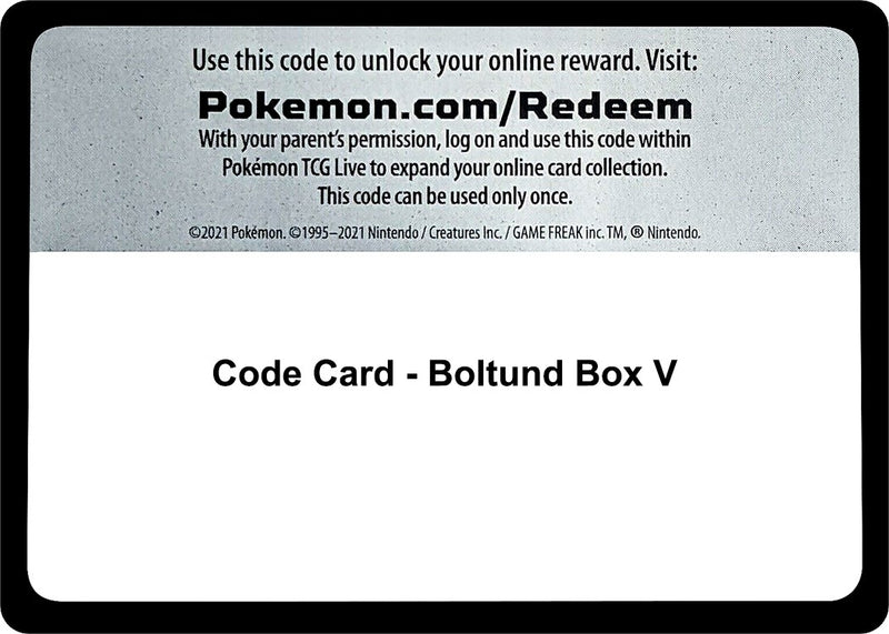 Code Card Boltund Box V [MCAP]