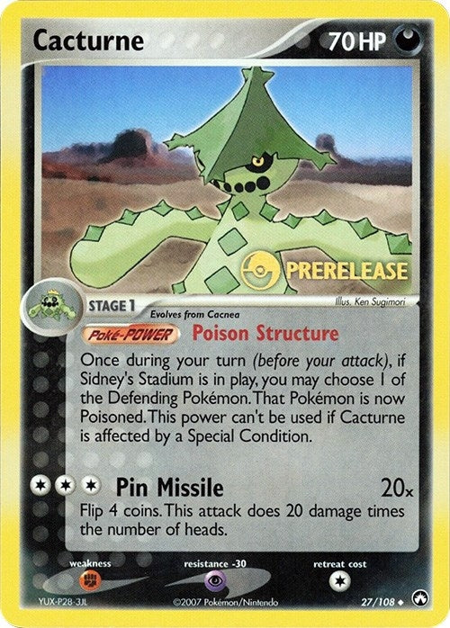 Cacturne 27 108 Prerelease (027/108) [MCAP]