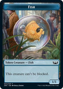 Fish Rhino Warrior Double sided Token [SNC]