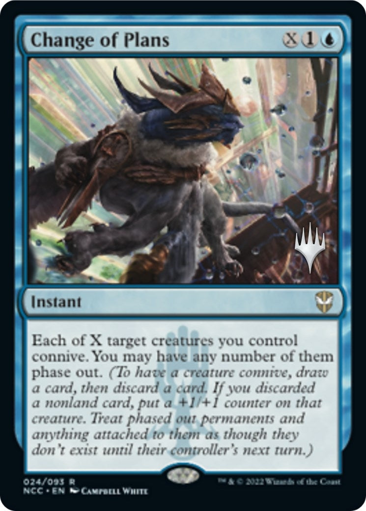 Change of Plans (Promo Pack) [Streets of New Capenna Commander Promos]