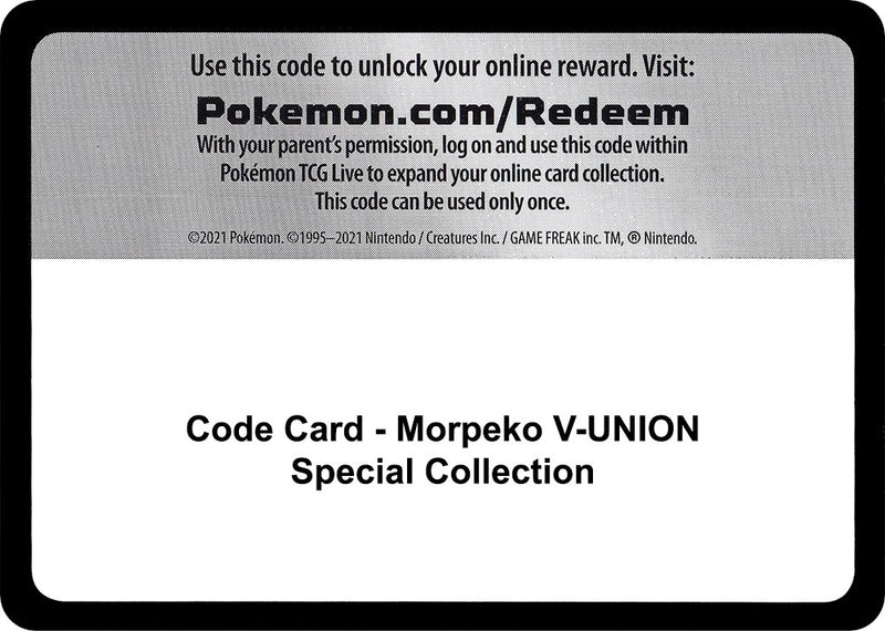 Code Card Morpeko V UNION Special Collection [MCAP]