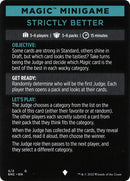 Magic Minigame Strictly Better (3) [SNC]