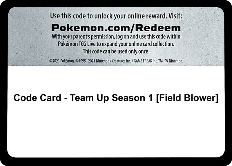 Code Card Team Up Season 1 Field Blower [SM9]
